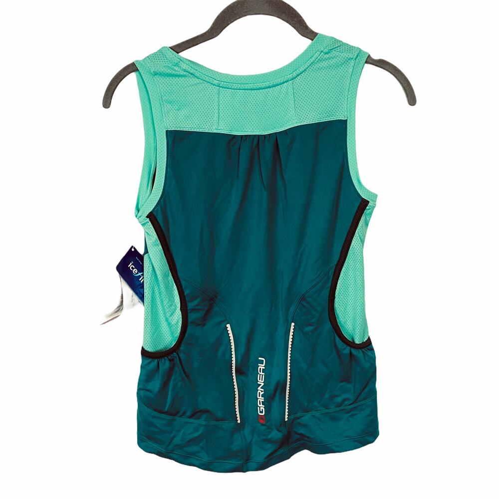Garneau Icefit Reflective Cycling Tank Top Mint/Teal XS - Picture 2 of 10